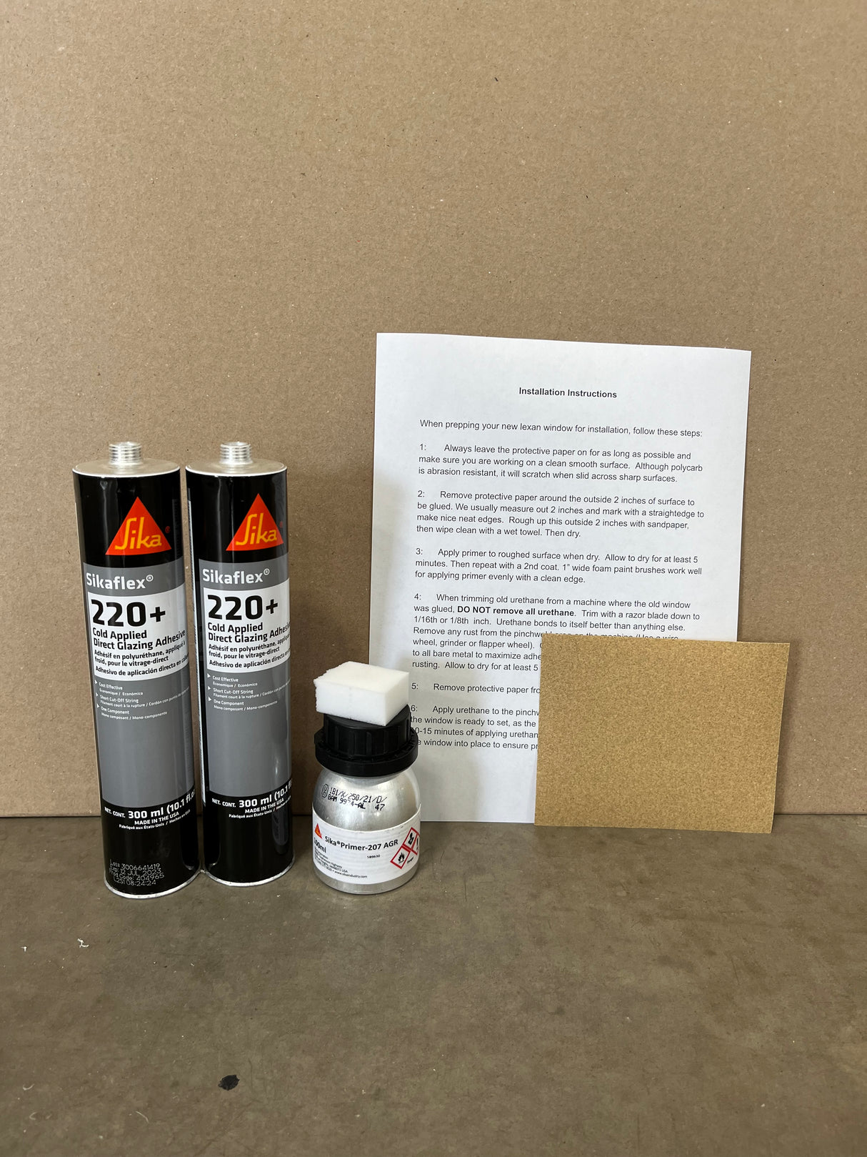 Installation Kits for Polycarbonate windows