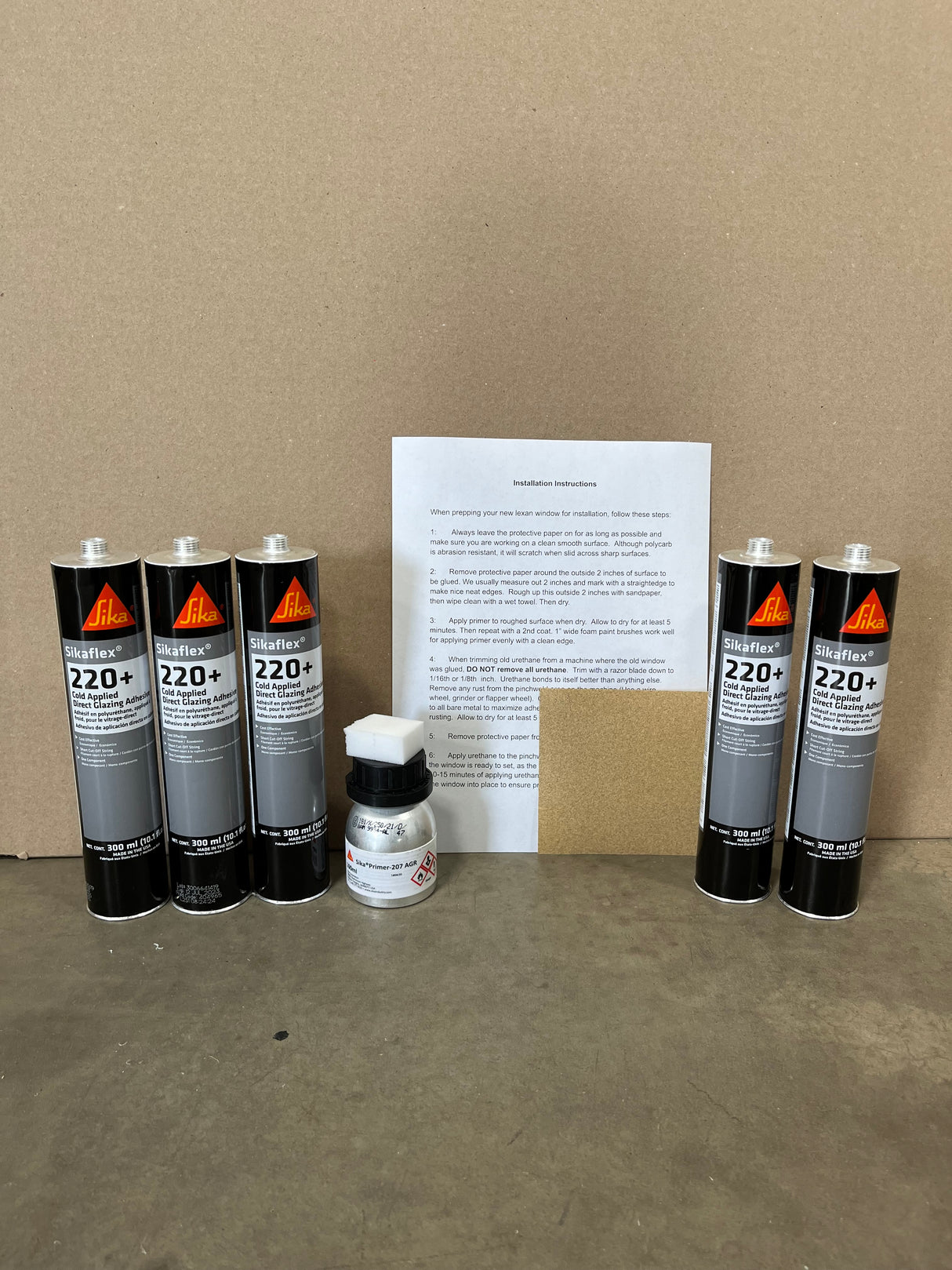 Installation Kits for Polycarbonate windows