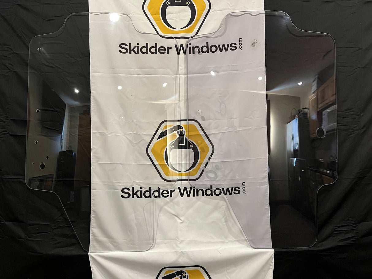 New Holland L Series/ C Series & Case Skid Steer Door Polycarbonate (Dual Arm-Single Arm)