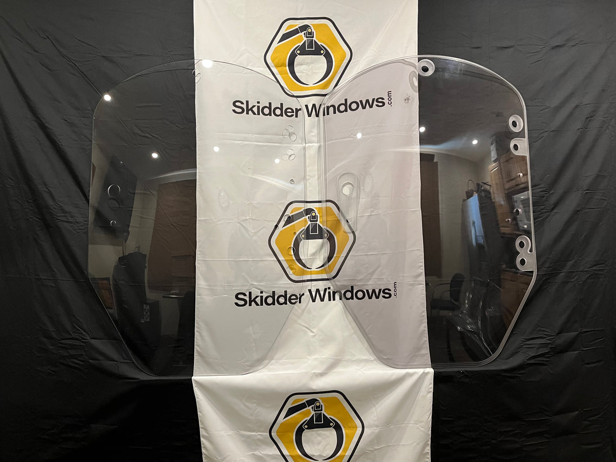 John Deere D and E Series Skid Steer windows Polycarbonate & Tempered Glass