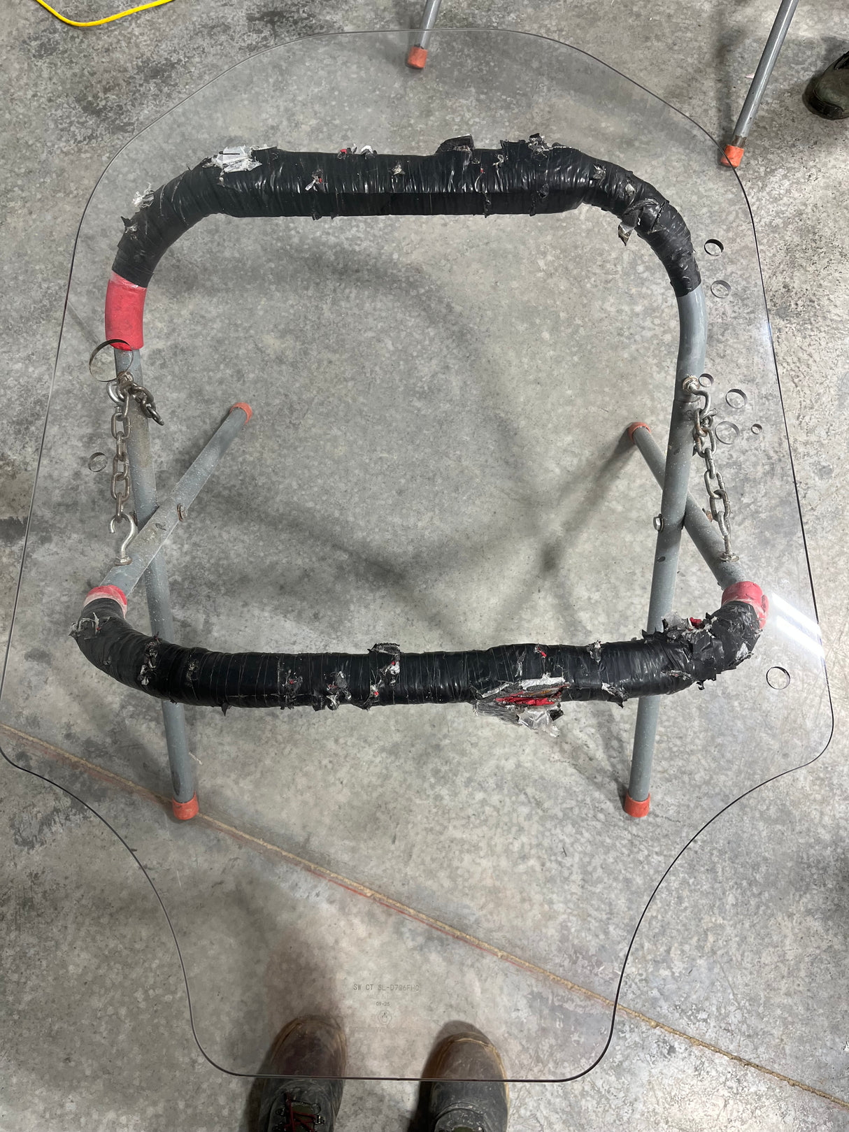 Cat D Series Skid Steer Door Polycarbonate & Tempered Glass