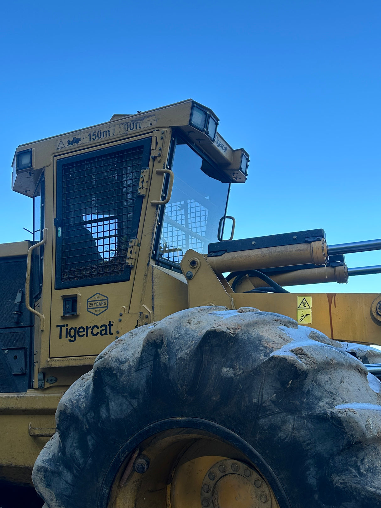Tigercat 718G Wheeled Feller Buncher Polycarbonate Windows