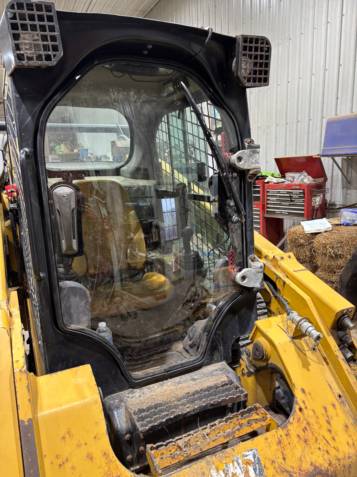 Cat D Series Skid Steer Door Polycarbonate & Tempered Glass