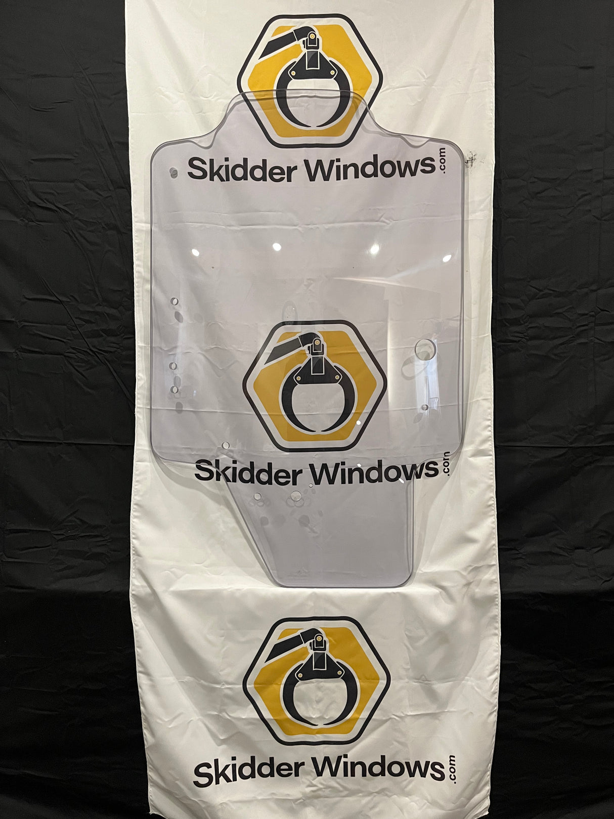 New Holland L Series/ C Series & Case Skid Steer Door Polycarbonate (Dual Arm-Single Arm)