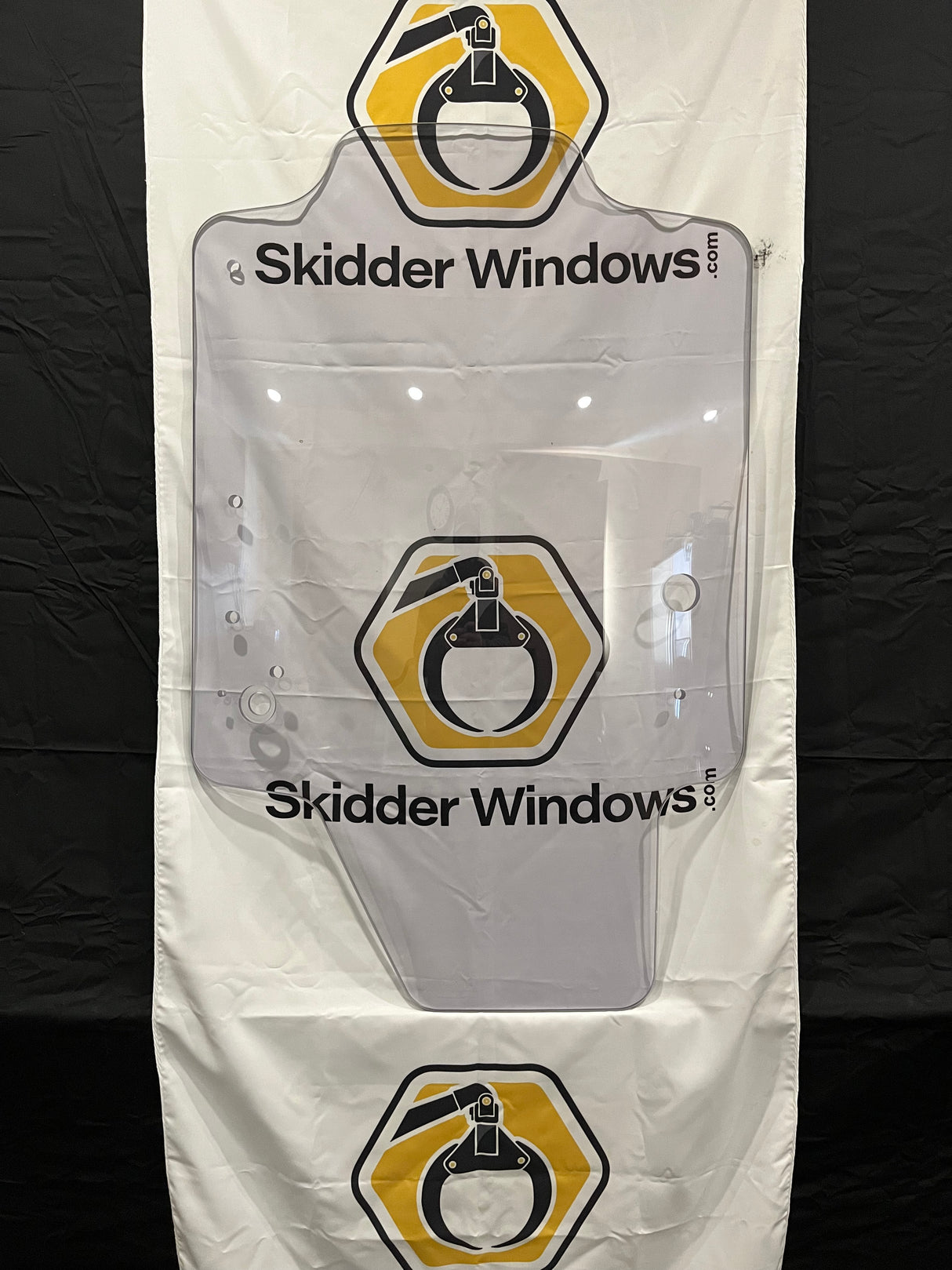 New Holland L Series/ C Series & Case Skid Steer Door Polycarbonate (Dual Arm-Single Arm)