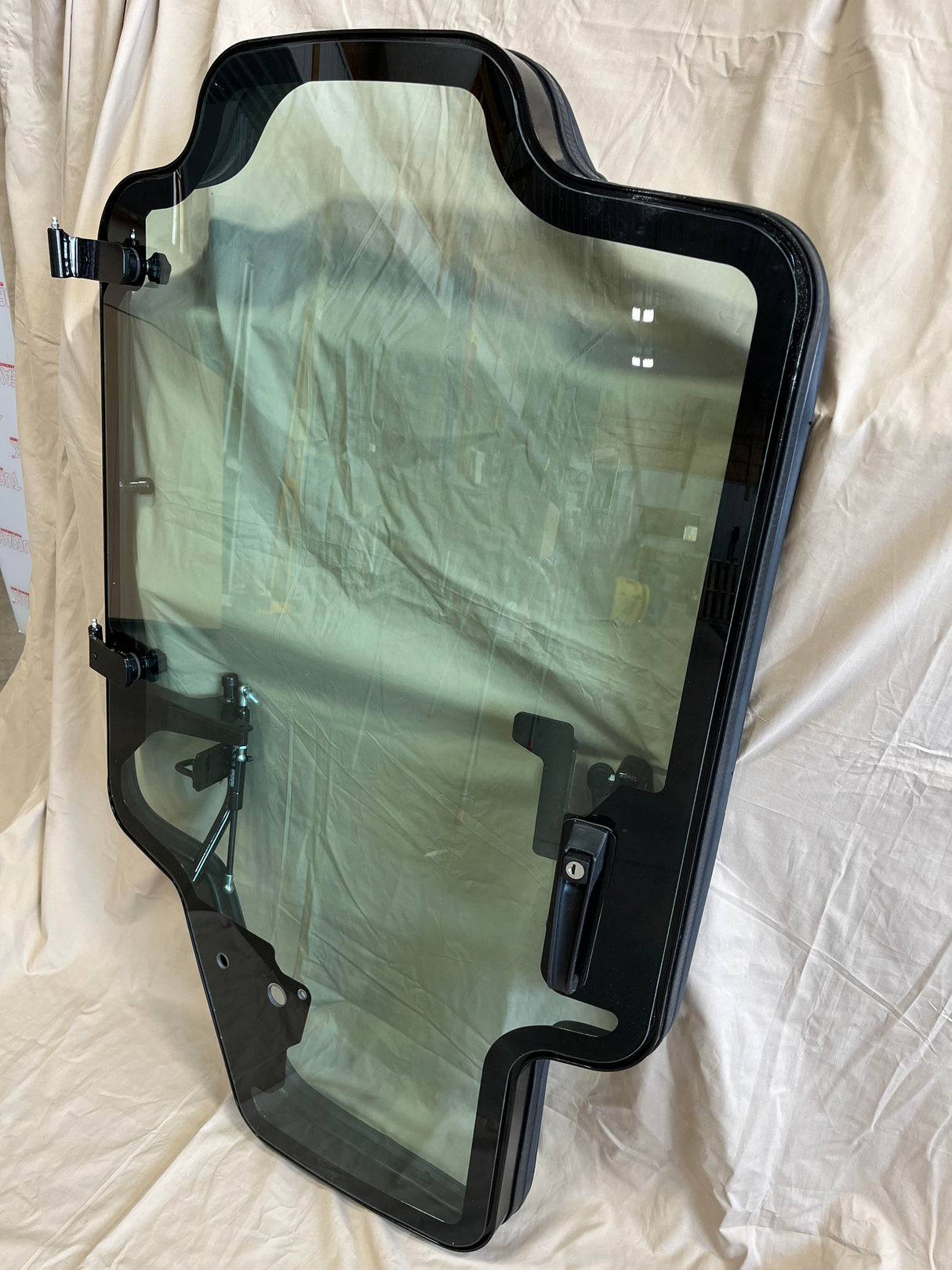New Holland 200 Series (L/C series) door assembly with tempered glass