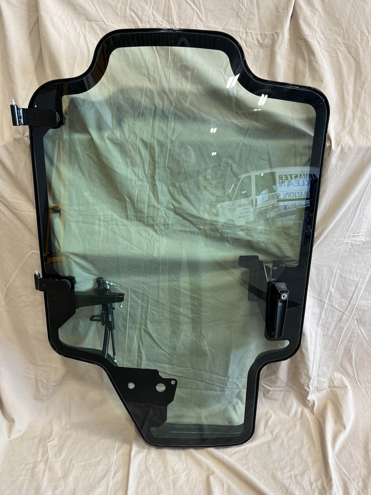 New Holland 200 Series (L/C series) door assembly with tempered glass