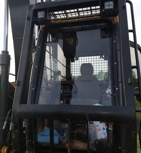 John Deere 160 Excavator Converted to Harvester Windows