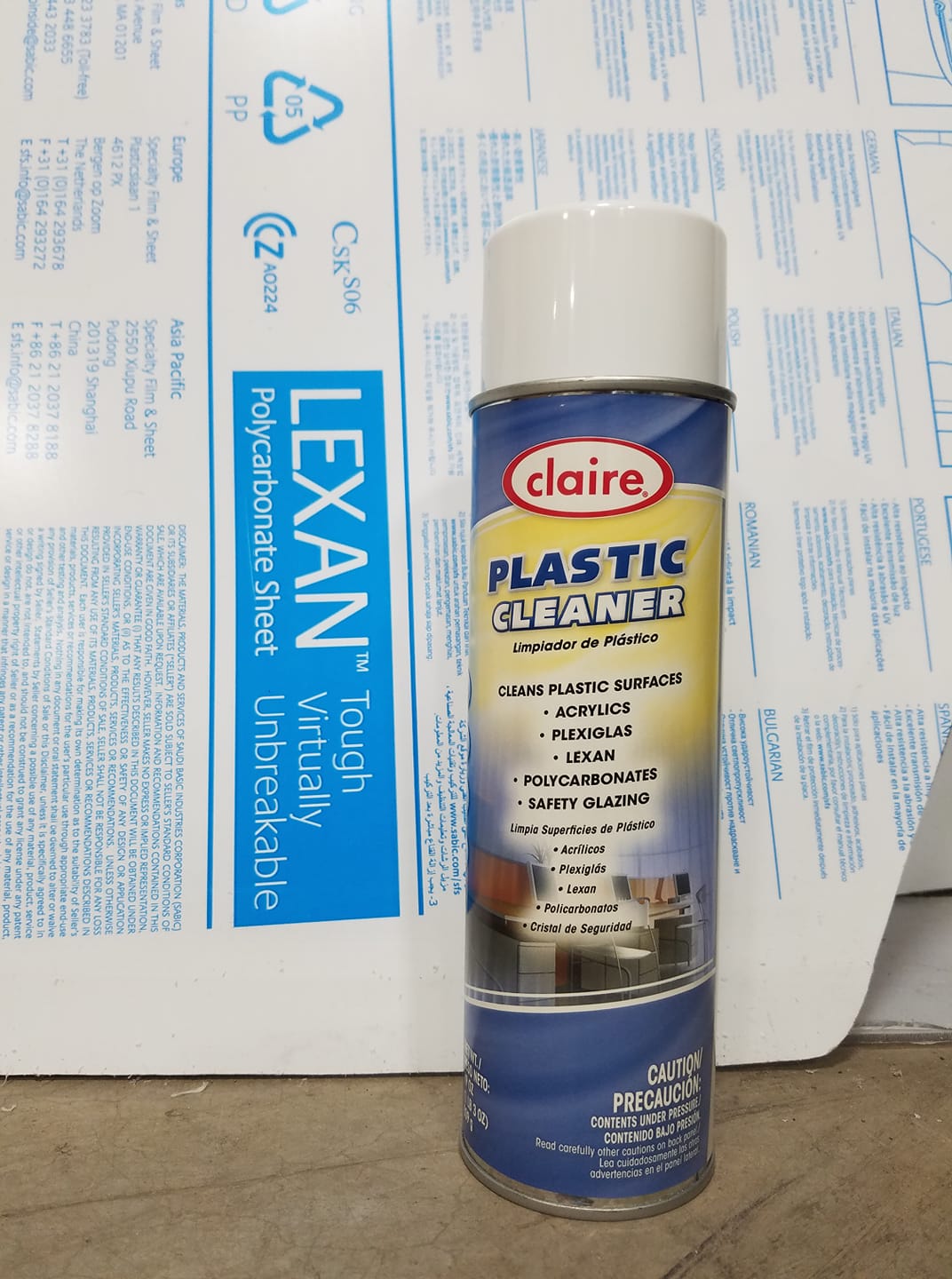 Polycarbonate (Lexan) Cleaner
