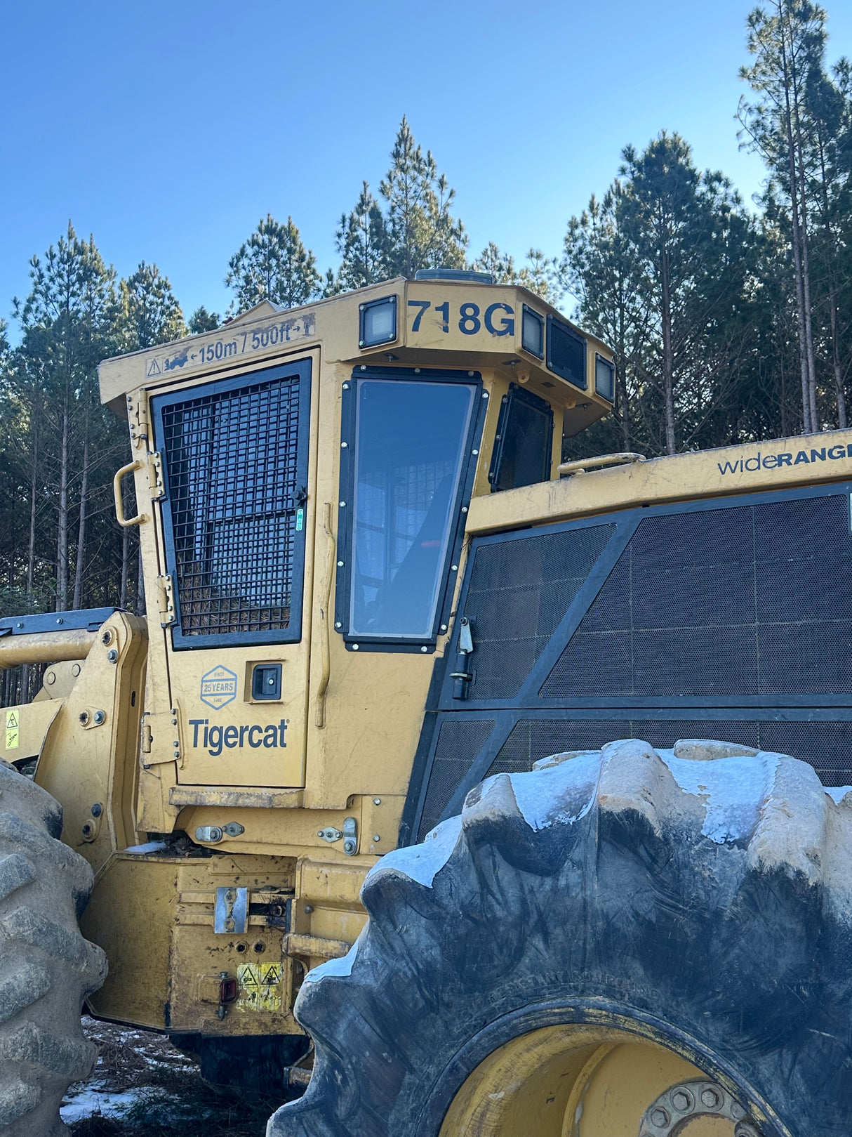 Tigercat 718G Wheeled Feller Buncher Polycarbonate Windows