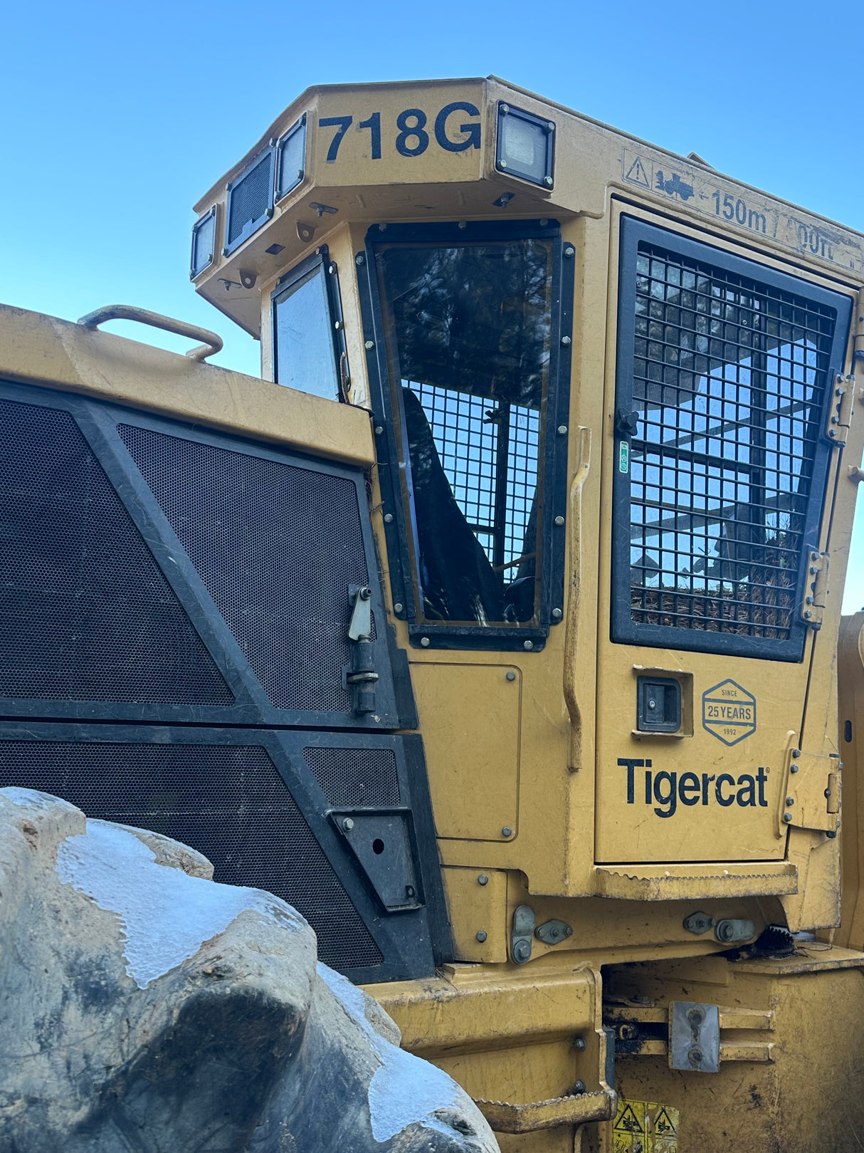 Tigercat 718G Wheeled Feller Buncher Polycarbonate Windows